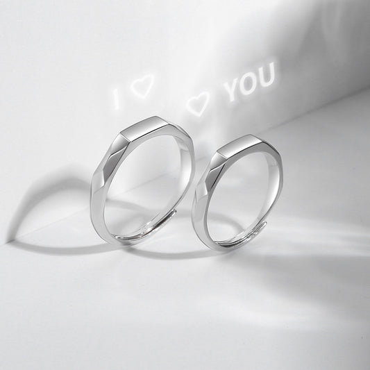 Anillo de Pareja en Plata 925 Resistente al Deslustre