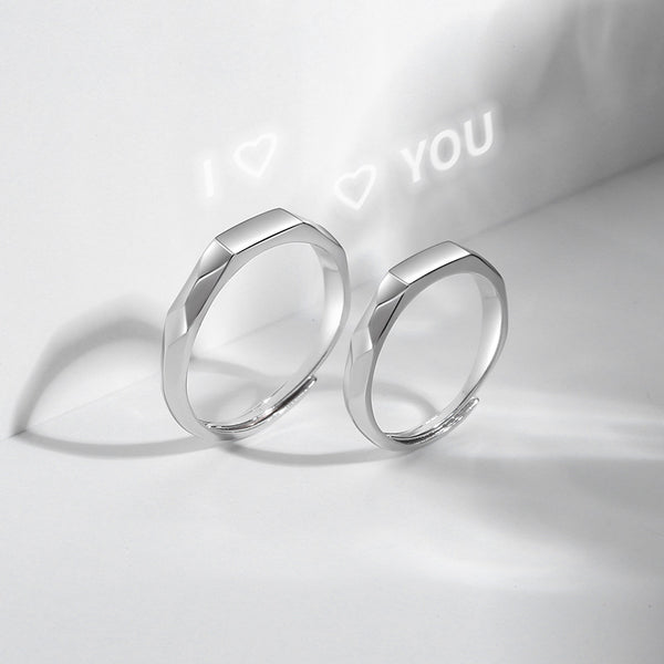 Anillo de Pareja en Plata 925 Resistente al Deslustre