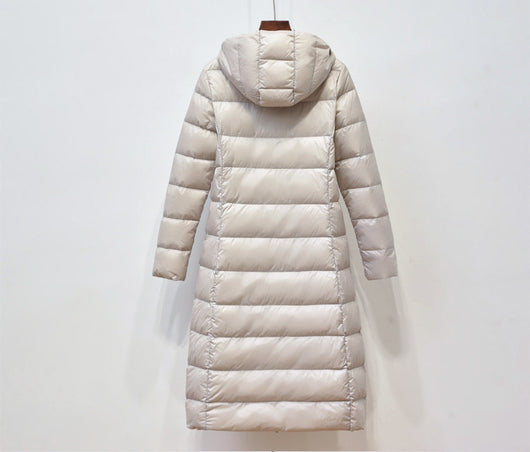 Abrigo Largo Entallado con Capucha - Diseño Elegante Bajo la Rodilla - Image 20
