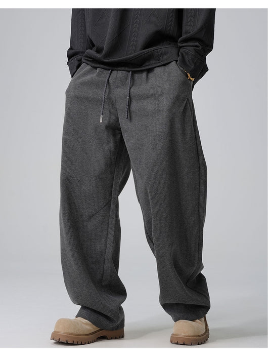 Pantalones Casuales Holgados con Cordón Ajustable y Forro Polar - Image 20