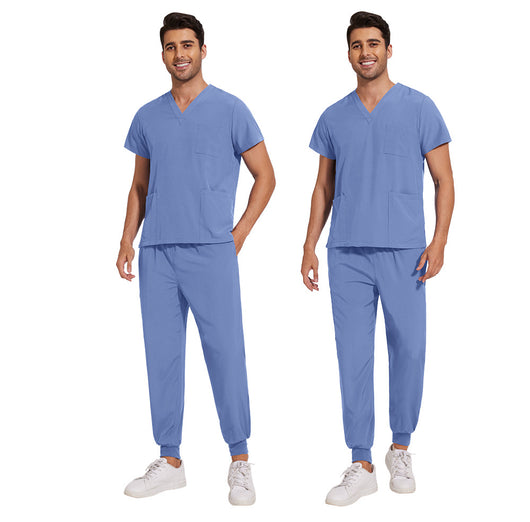 Conjunto de Uniformes Médicos para Hombre con Tela Elástica y Secado Rápido - Image 27