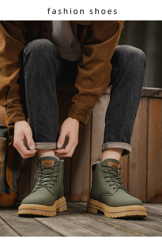Botas Casuales Vintage para Hombre - Estilo Versátil - Image 13