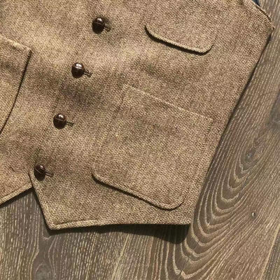 Chaleco de Caza Retro Khaki con Múltiples Bolsillos para Hombre - Image 14