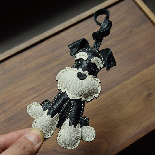 Llavero Schnauzer Cosido a Mano para Auto - Image 12
