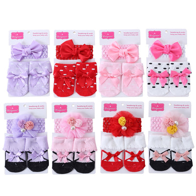 Calcetines Infantiles con Pompones 3D y Estampado de Lunares