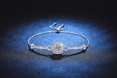 Pulsera de Plata Esterlina con Dije Cuadrado para Mujer - Image 7