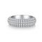 Full-diamond Women's Zircon Ring Blanco No 5