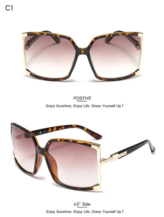 Gafas de Sol Cuadradas de Marco Grande para Mujer - Image 27