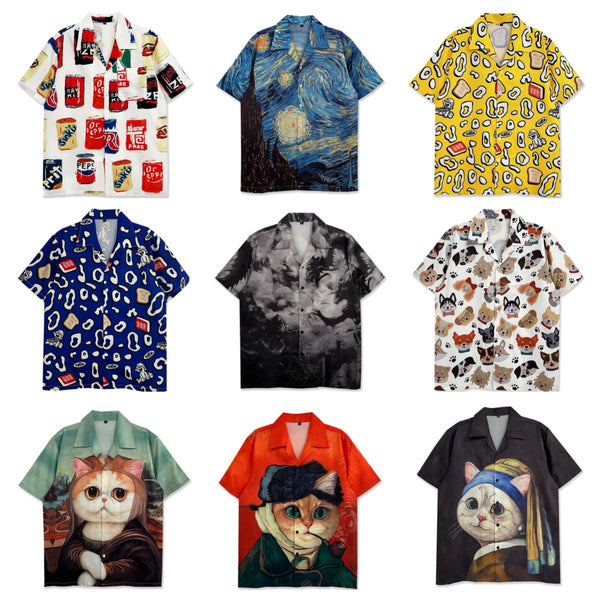 Playera Retro con Estampado de Dibujos Animados Vintage