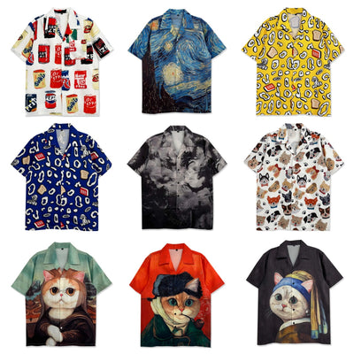 Playera Retro con Estampado de Dibujos Animados Vintage