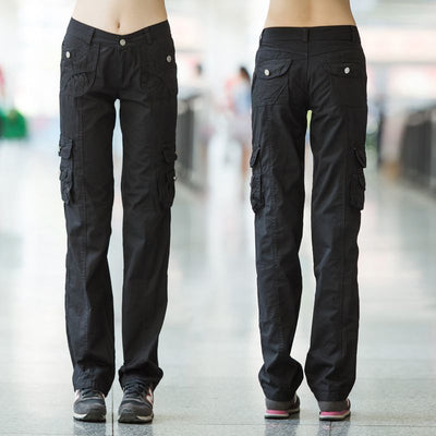 Pantalones Cargo Mujer Holgados Efecto Adelgazante con Múltiples Bolsillos - Image 7