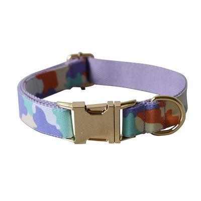 Collar Arnés para Perro con Diseño Camuflaje Púrpura y Hebilla Metálica - Image 7