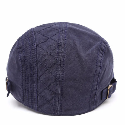 Gorra Retro de Cuadrícula Sólida - Protección Solar Elegante - Image 8