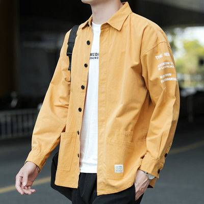 Blazer Casual Holgado Estilo Hong Kong Impermeable sin Planchado para Hombre - Image 10