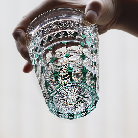 Vaso de Cristal Tallado a Mano Estilo Japonés para Whiskey y Jugos - Image 18