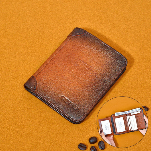 Billetera Hombre Cuero Antirrobo RFID Ultra Delgada Multi Tarjetas - Image 8