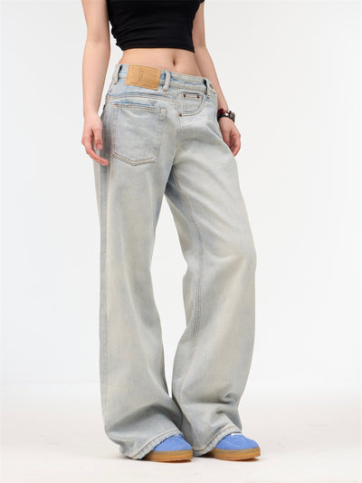 Jeans Retro Holgados Lavados en Tonos Claros para Mujer - Image 5