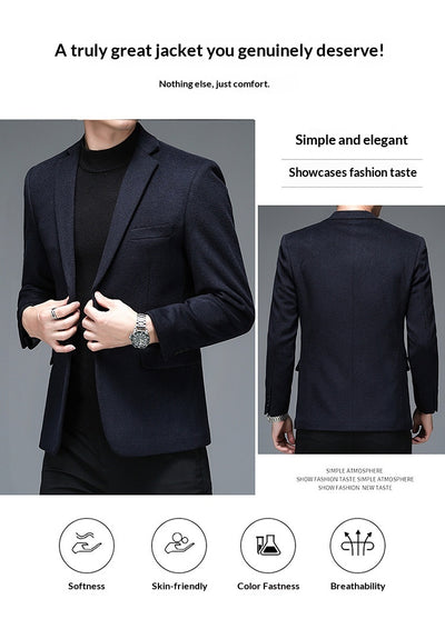 Traje de Lana Casual para Hombre - Otoño e Invierno - Image 15