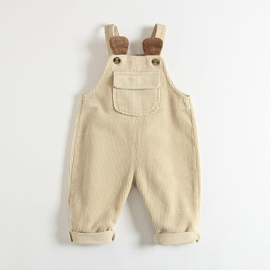 Overol Infantil de Pana Adorable y a la Moda para Bebés - Image 5