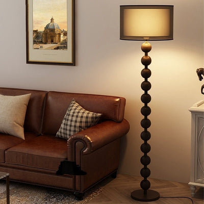 Lámpara de Pie Nogal Estilo Mediados de Siglo - Madera Maciza - Image 19