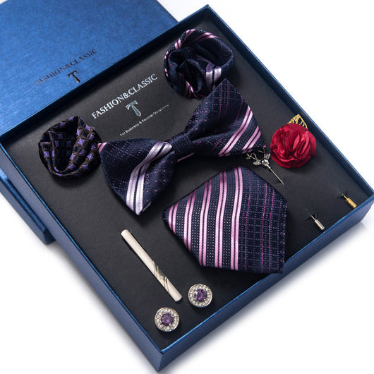 Conjunto de 8 Piezas de Corbatas para Traje Formal de Hombre - Image 38