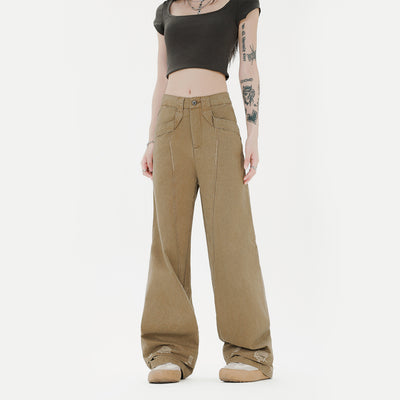 Pantalones Casuales de Trabajo Desgastado para Mujer - Image 12