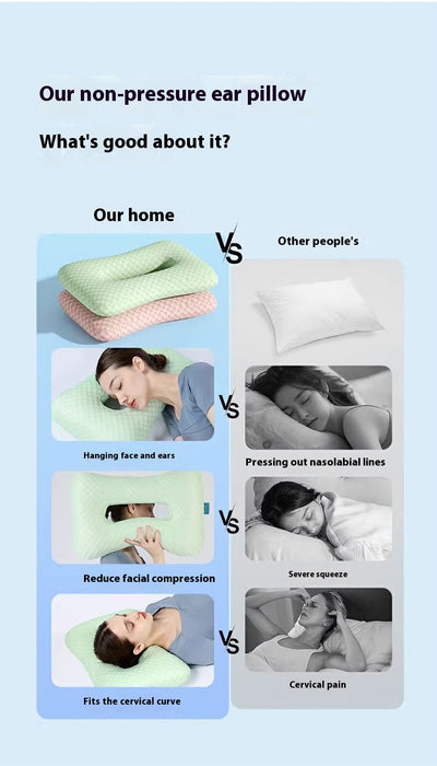 Almohada Ergonómica para Dormir Profundo sin Presión en los Oídos - Image 10