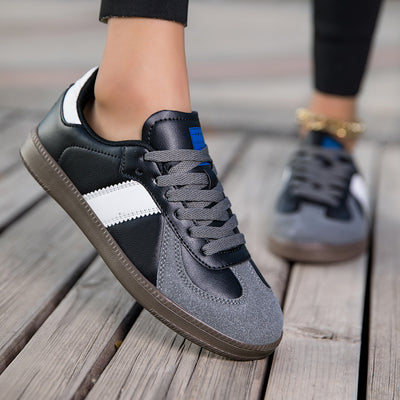 Tenis Casuales Blancos con Estampado Leopardo y Cordones para Mujer - Image 9