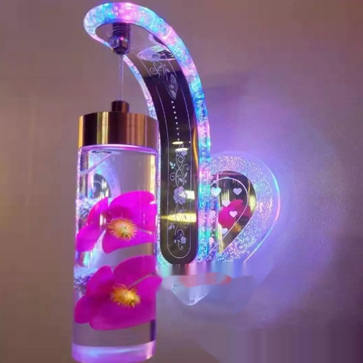 Lámpara de Pared Colgante de Cristal Acrílico Ovalado con Luz Cálida para Hoteles y Dormitorios - Image 3
