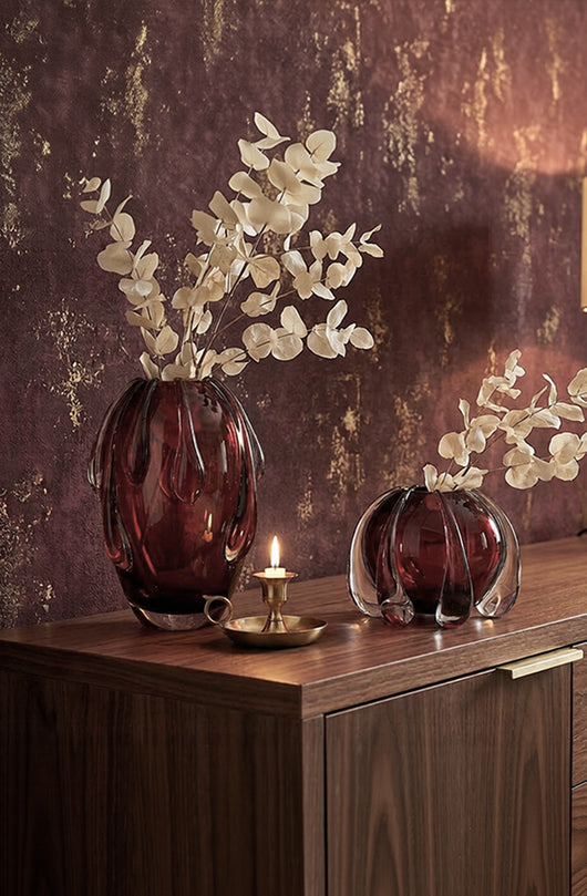 Jarrón de Cristal Marrón Elegante - Adorno Decorativo Premium - Image 10