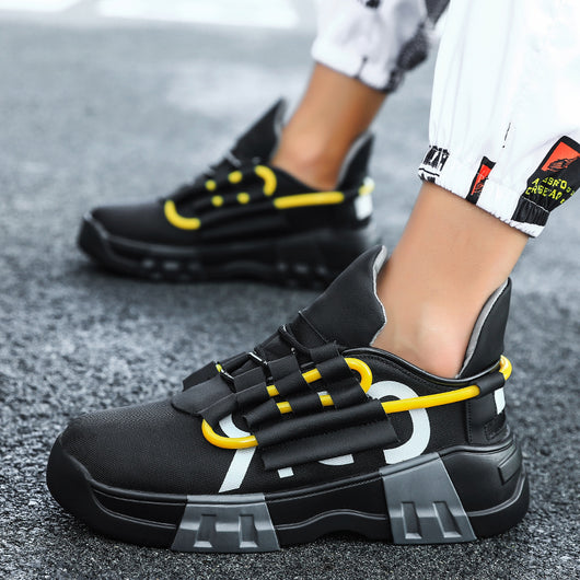 Zapatillas Hip-hop con Panel de Malla - Estilo Urbano Elevado - Image 3
