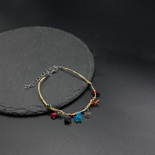 Pulsera Tejida en Rafia con Piedra Natural - Image 21