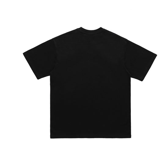 Camiseta Hip Hop Rock Suelta Manga Corta con Diseño Estampado para Hombre - Image 16