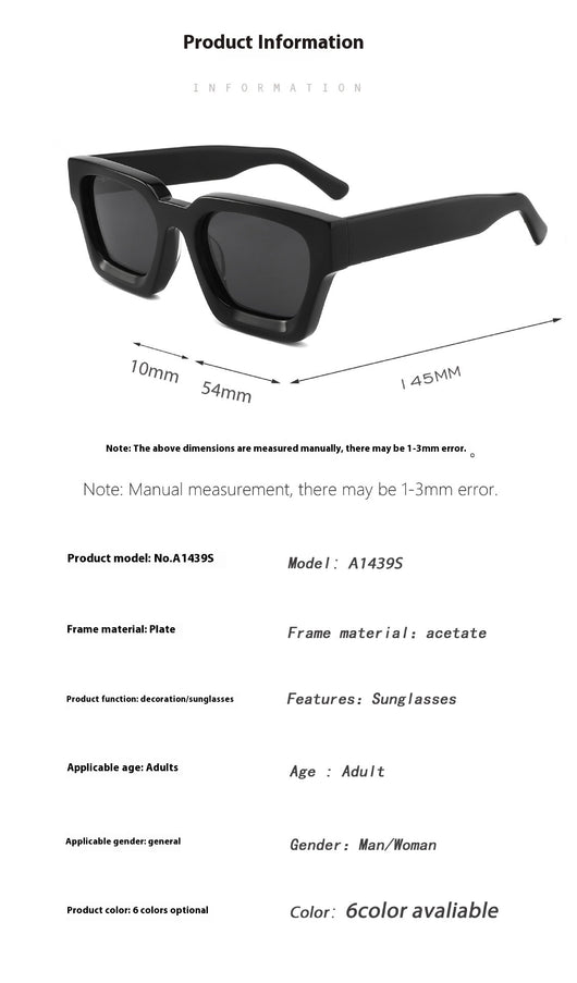 Gafas de Sol Cuadradas Grandes Unisex - Diseño Minimalista y Trendy - Image 16