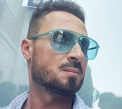 Gafas de Sol Oversized Doble Lente para Hombre