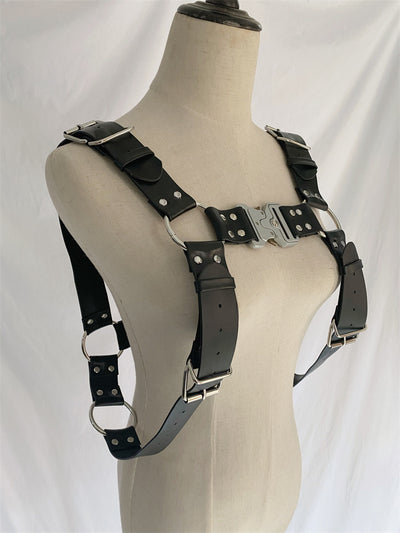 Cinturón Ajustable Estilo Goth Punk con Correa de Hombro - Image 11