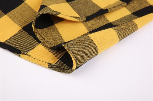 Camisa de Franela Cuadriculada Casual para Hombre con Bolsillos de Pecho - Image 20