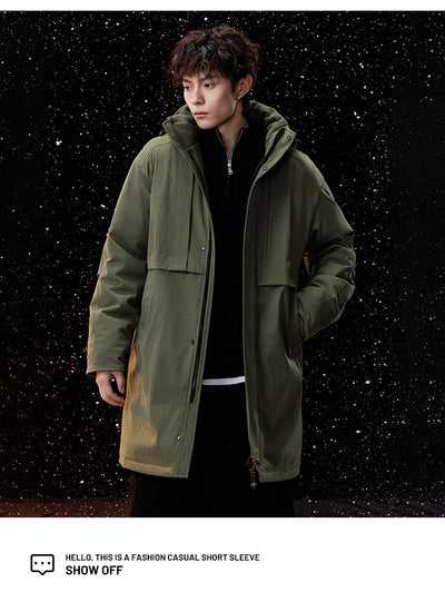 Abrigo Hombre Suelto Impermeable Moderno y Cálido - Image 25