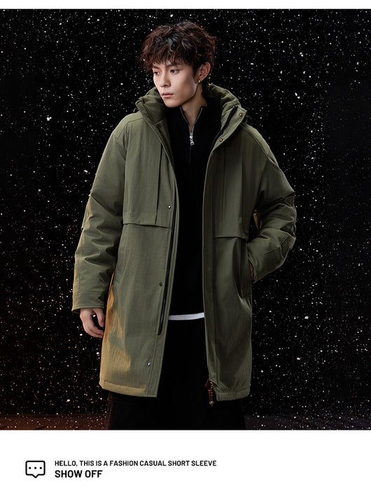 Abrigo Hombre Suelto Impermeable Moderno y Cálido - Image 25