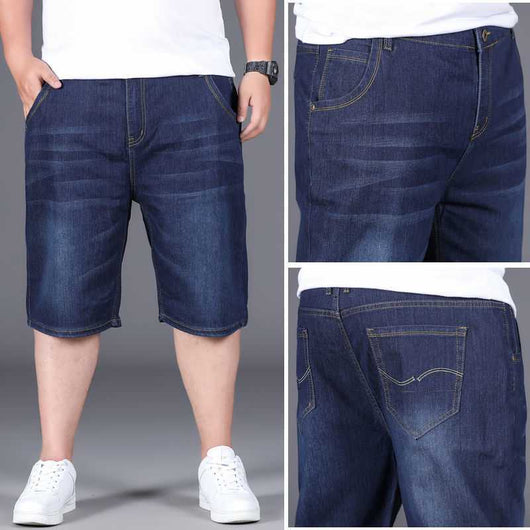 Jeans Cropped Holgados Talla Grande para Hombre - Image 9