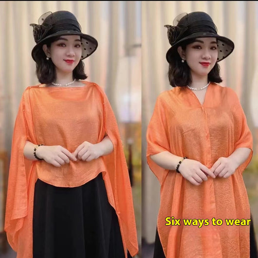 Poncho Protector Solar Versátil - Diseño Liso Perfecto para Vacaciones - Image 12