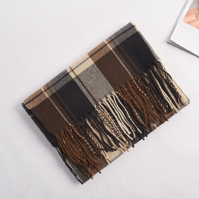 Bufanda Escocesa Gruesa para Mujer - Abrigo Invierno Largo y Cálido - Image 10