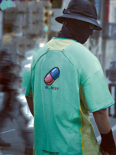 Remera Cyberpunk Funcional con Hombro Caído - Image 10