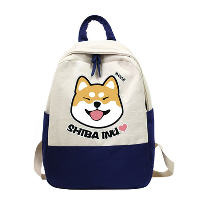 Mochila Canvas Shiba Inu Versátil para Uso Diario - Image 11