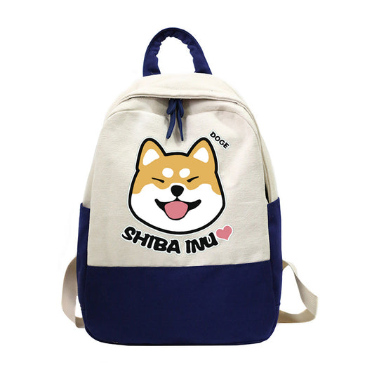 Mochila Canvas Shiba Inu Versátil para Uso Diario - Image 11