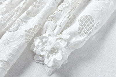 Vestido Hueco Bordado Cintura Esbelta para Mujer - Image 13