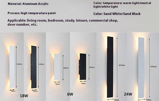 Lámpara de Pared Minimalista Moderna para Pasillos y Escaleras - Image 12