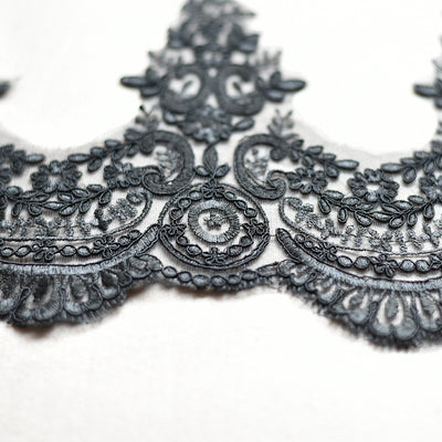 Accesorios de Encaje Secuencia Bordado para Boda con Efecto Pestañas - Image 42