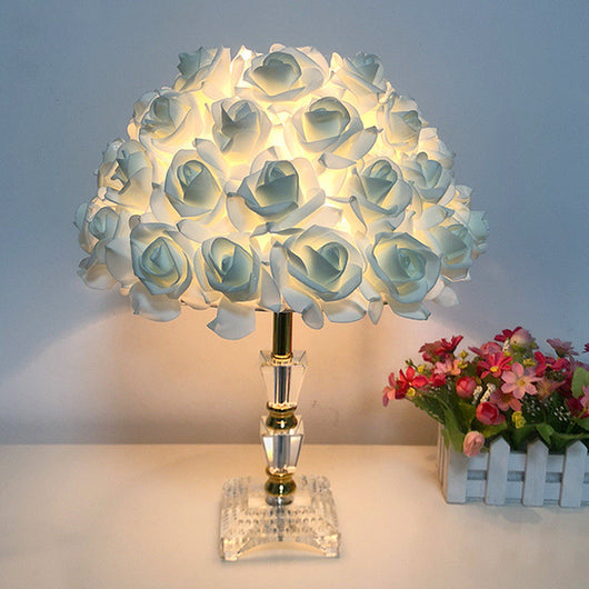Lámpara de Escritorio Decorativa con Rosas - Luz LED 220V para Dormitorio y Día de Enamorados - Image 10