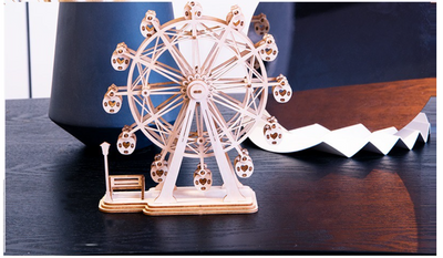 Torre Piano 3D de Madera - Puzzle DIY Rueda de la Fortuna - Image 35